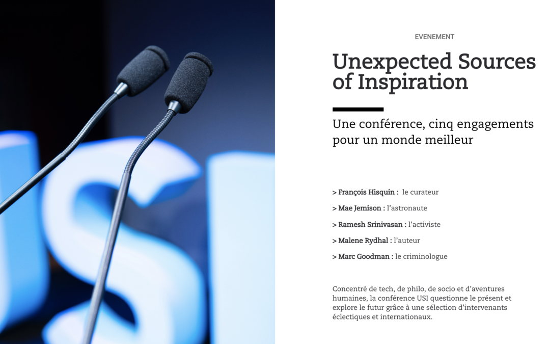 Unexpected Sources of Inspiration : une conférence, cinq engagements pour un monde meilleur