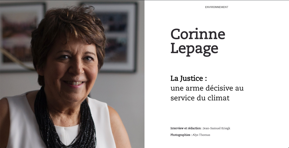Corinne Lepage. La justice : une arme décisive au service du climat